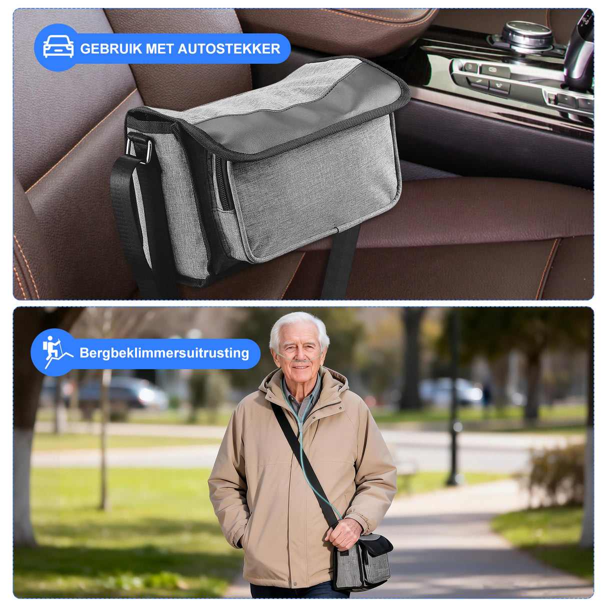 Concentrateur d'oxygène pulsé VARON VL-1 | Idéal pour les personnes à mobilité réduite, homologué CE