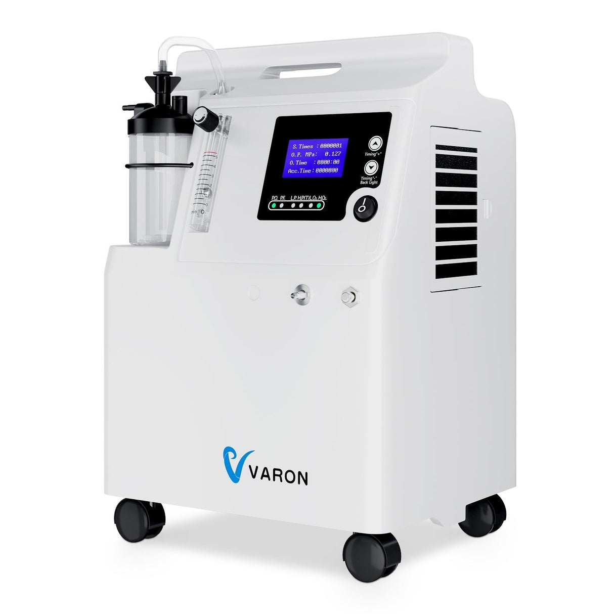 VARON Serene 5L zuurstof apparaat voor thuis met laag geluidsniveau en 72 uur werking FDA goedgekeurd