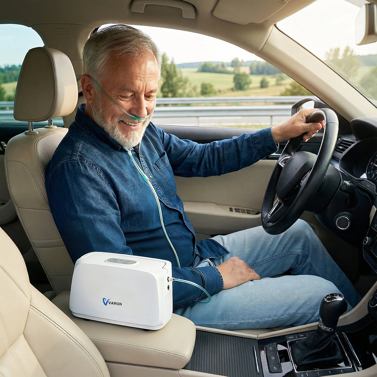 Concentrateur d'oxygène pulsé VARON VL-1 | Idéal pour les personnes à mobilité réduite, homologué CE