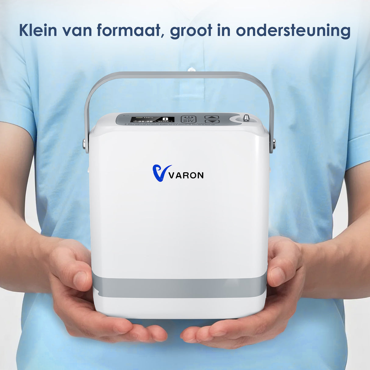 VARON VP-8G Pulse draagbare zuurstofconcentrator 24 uur in bedrijf, CE-goedgekeurd (Voorverkoop)