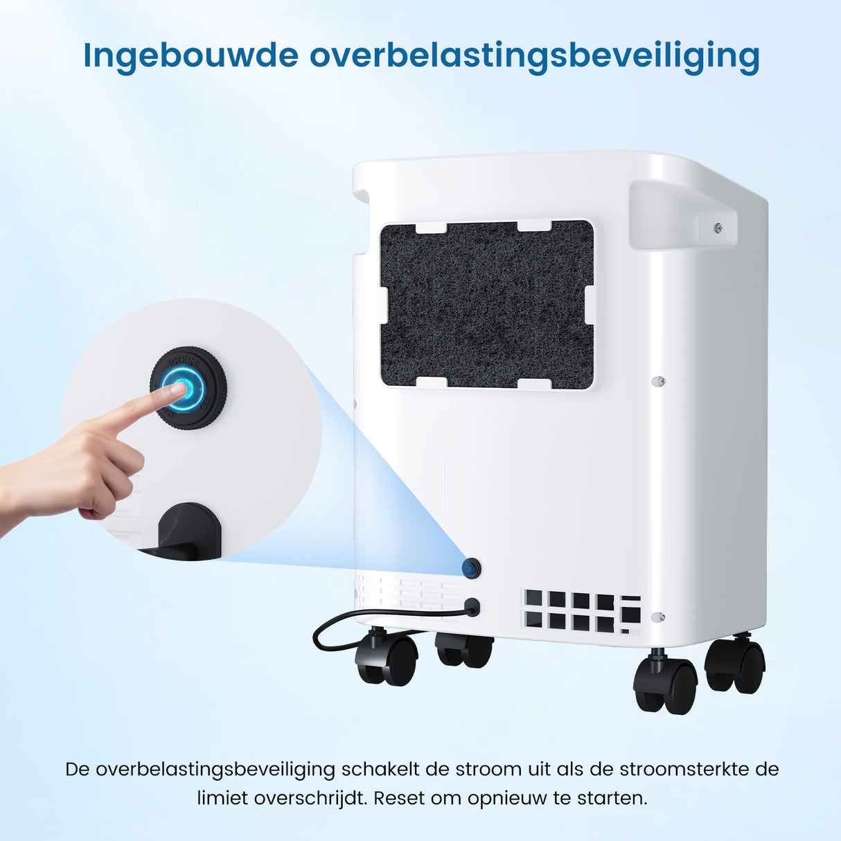 VARON VH-3 PRO zuurstof apparaat voor thuis | 1-10L/min Instelbaar, Vernevelaarfunctie, Stille Therapie, CE-goedgekeurd