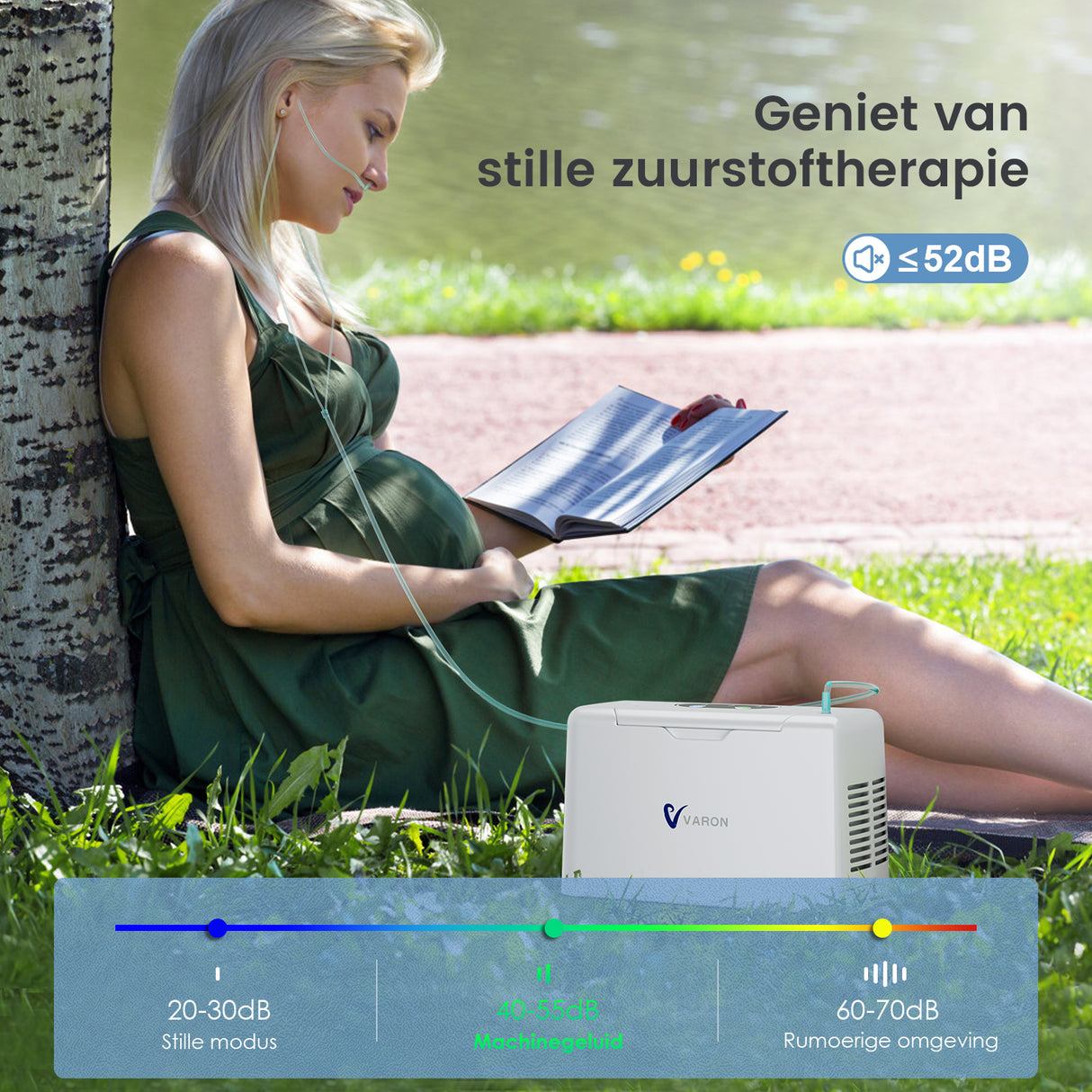Concentrateur d'oxygène portable continu VARON VL-2 Light 3 L/min, homologué CE