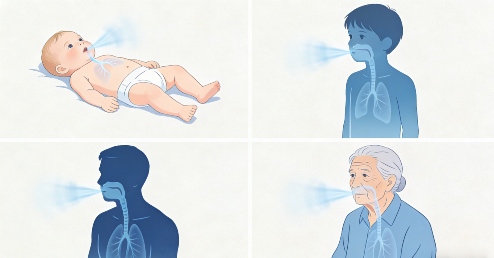 Hoe je ademhaling verandert als je ouder wordt – en wat gewoon is