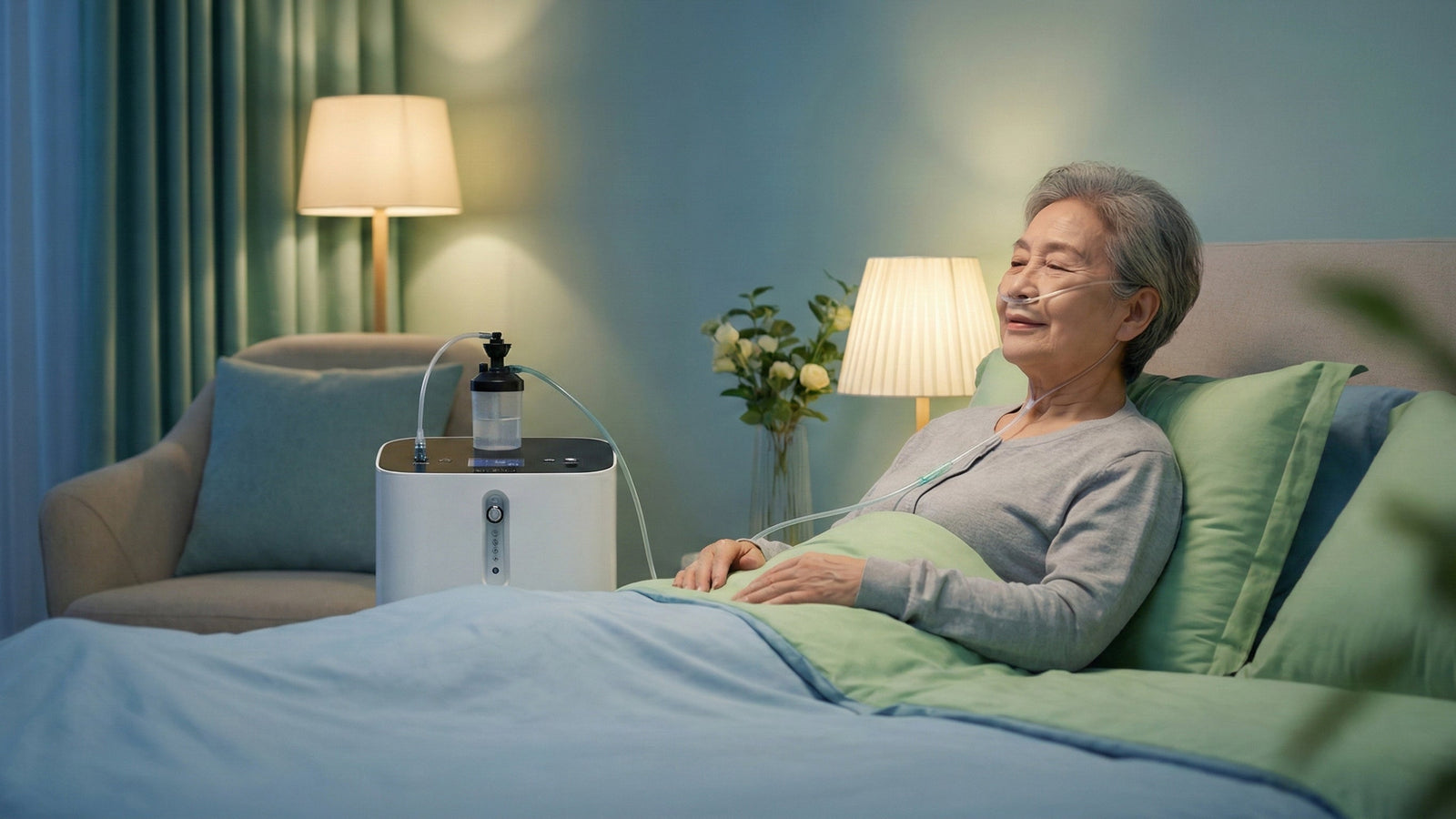 Comfortabel ademhalen ’s nachts ondersteunen in huis