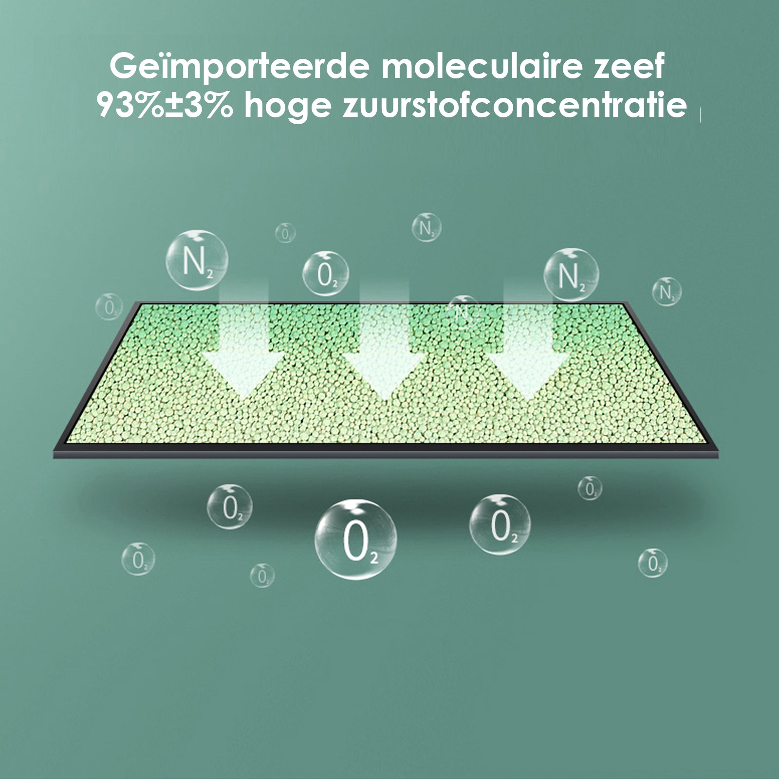 VARON VP-1 Pulse draagbare zuurstofconcentrator 24 uur in bedrijf, CE-goedgekeurd