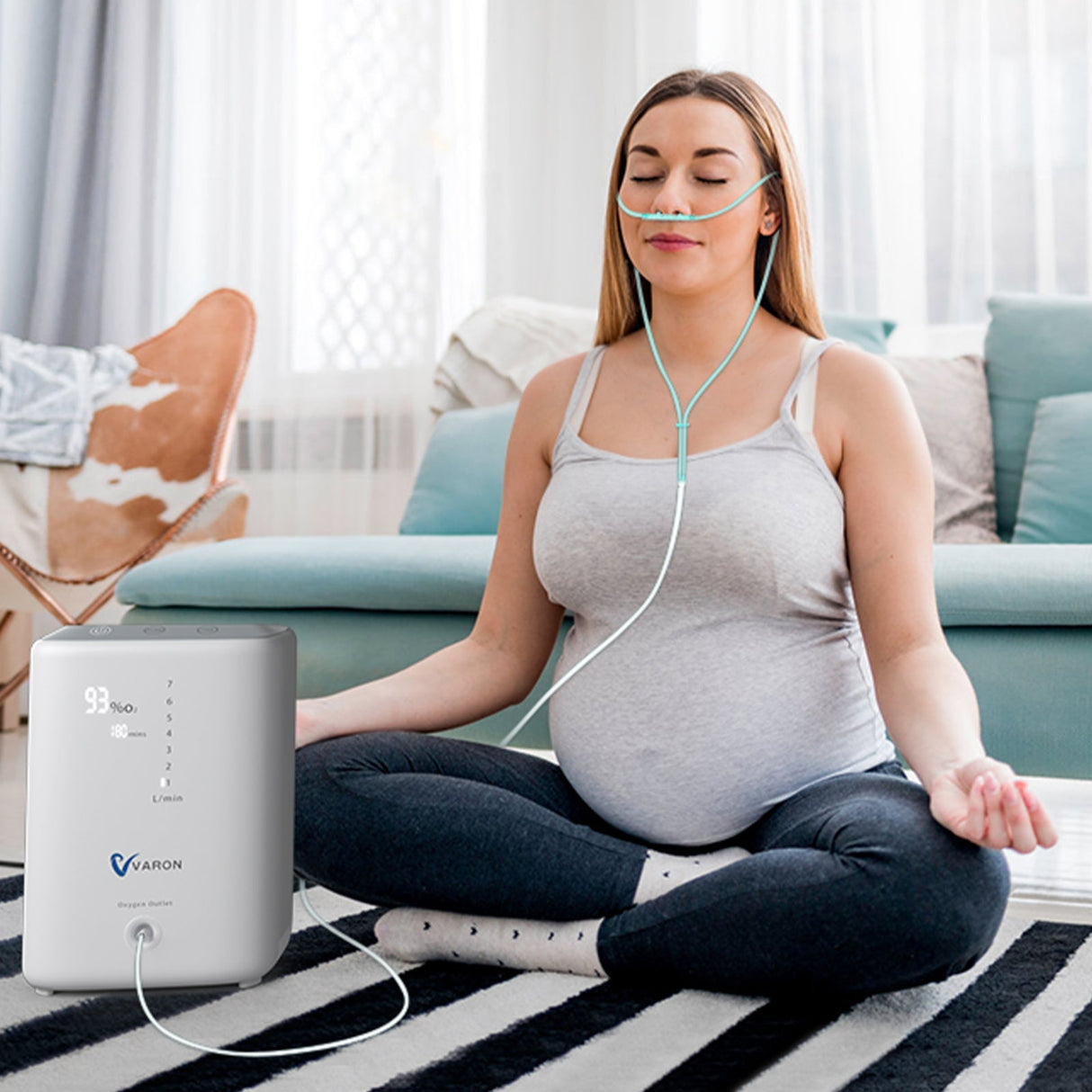 VARON VH-3 Zuurstofconcentrator voor thuisgebruik | 1-7L/min Comfortabele therapie, CE-goedgekeurd