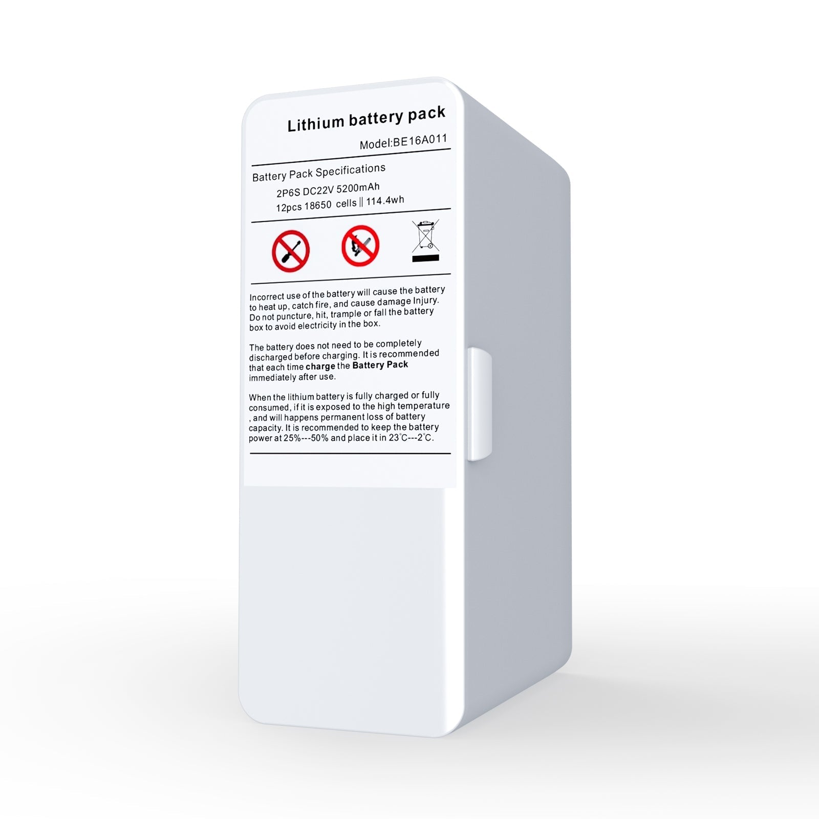 24V vervangbare lithium-ion batterij Zuurstof concentrator toebehoren VP-6