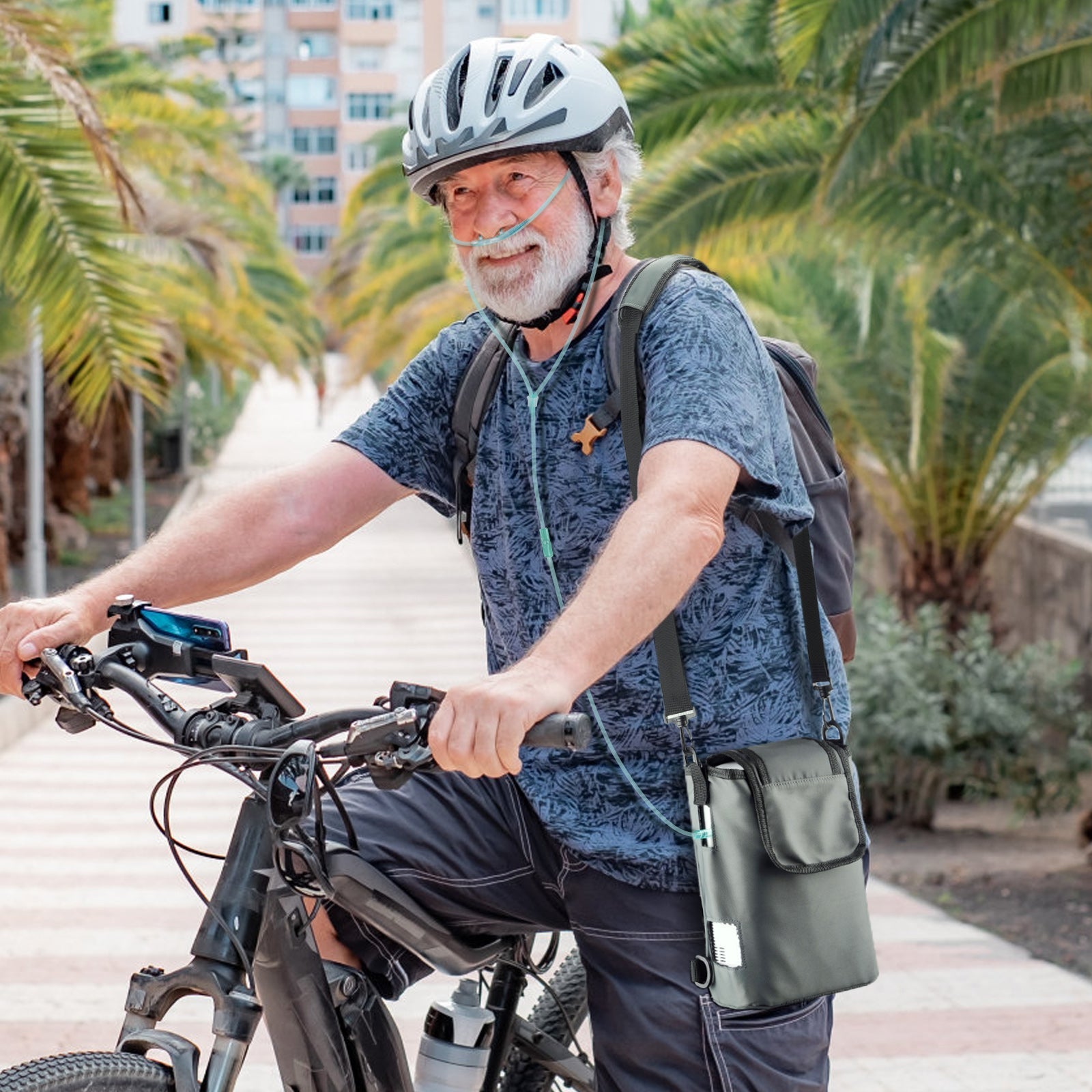 VARON VP-2 Pulse draagbare zuurstofconcentrator | 93% zuurstof, lange batterij, CE-goedgekeurd