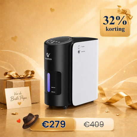 VARON VH-1 zuurstof apparaat voor thuis | 1-7L/min, Vital Senior Health, CE-goedgekeurd