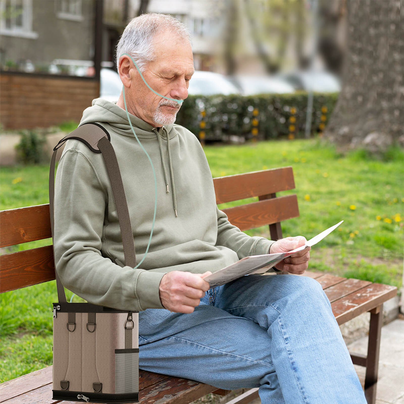 VARON VP-6 Continue Draagbare Zuurstofconcentrator | 1-6L/min Debiet, CE-goedgekeurd