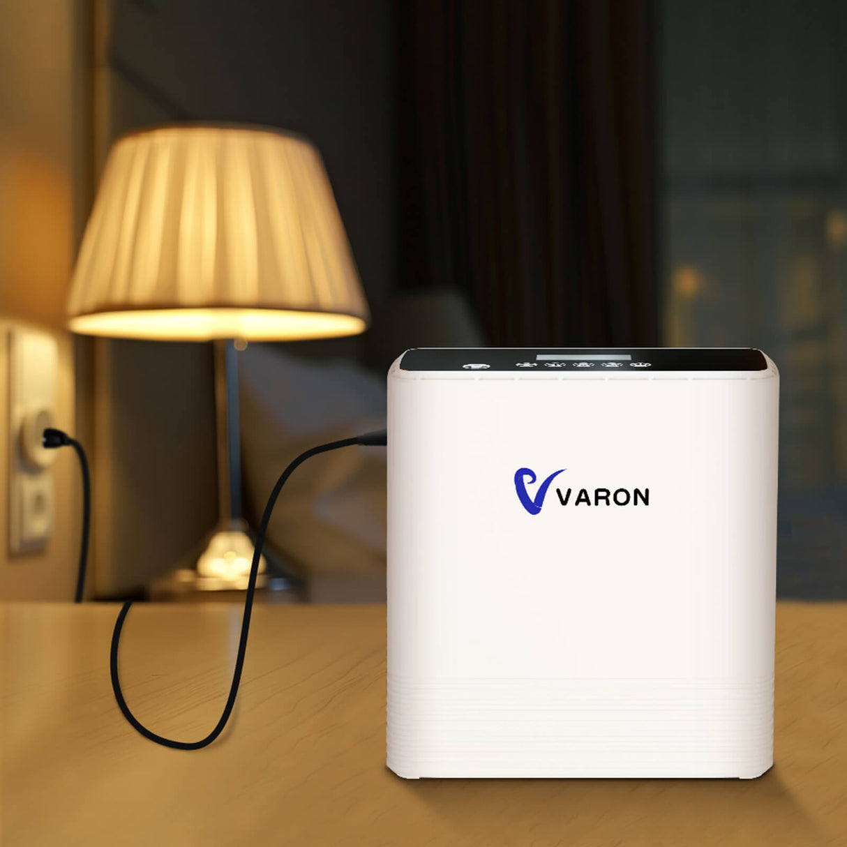 VARON VP-6 Continue Draagbare Zuurstofconcentrator | 1-6L/min Debiet, CE-goedgekeurd
