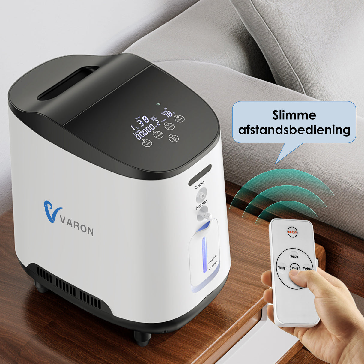 VARON VH-1 Zuurstofconcentrator voor thuisgebruik | 1-7L/min, Vital Senior Health, CE-goedgekeurd