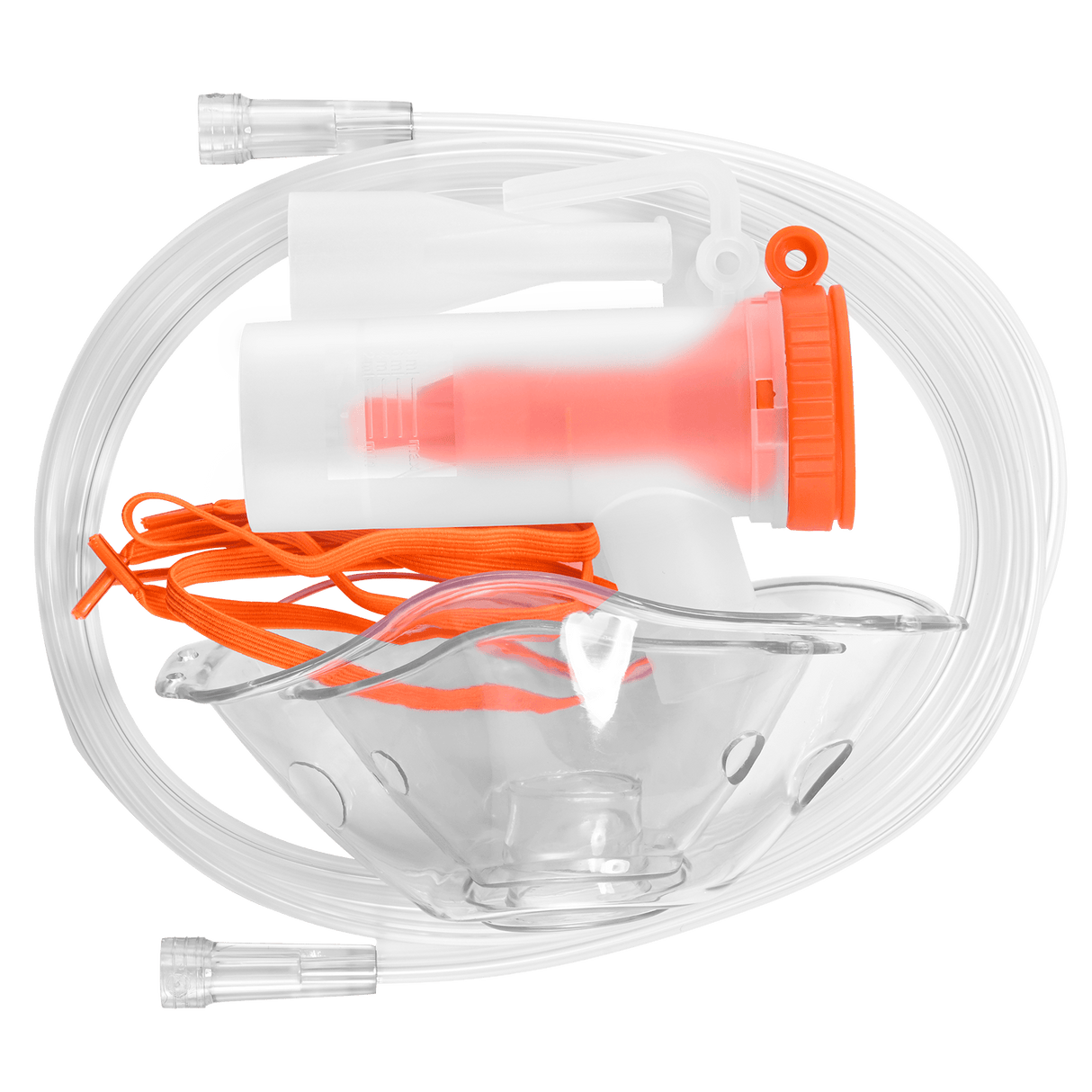 Masker- en inhalatorset Accessoires voor VH-1/VH-2/VH-3 zuurstofconcentrator (blauw of willekeurig oranje, 2 stuks)