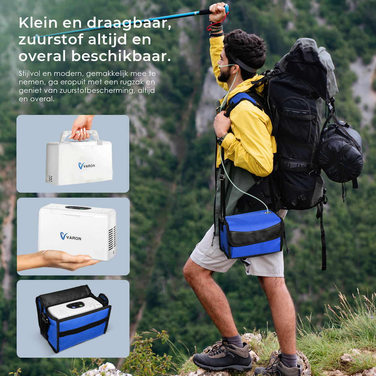 VARON VL-2 constante stroom 3 l/min met efficiënte moleculaire zeef Title: Schone Stabiele Zuurstoftoevoer - Constante 3 L/min met moleculaire zeef