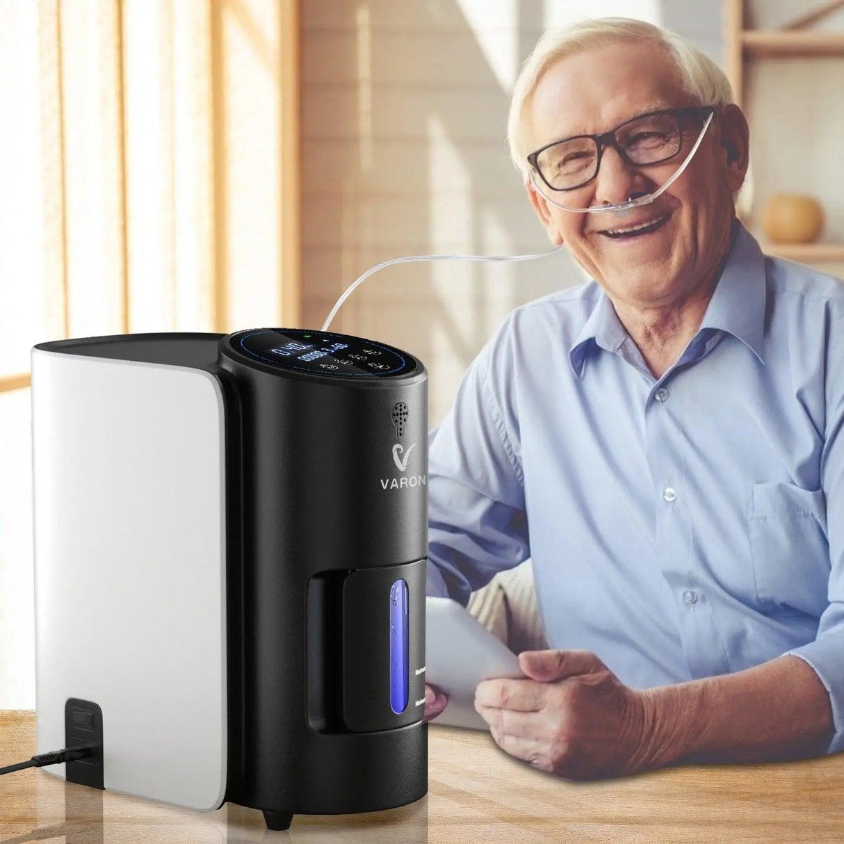 VARON VH-1 Zuurstofconcentrator voor thuisgebruik | 1-7L/min, Vital Senior Health, CE-goedgekeurd