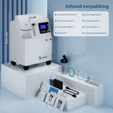 VARON Serene 5L zuurstofconcentrator met laag geluidsniveau en 72 uur werking FDA goedgekeurd
