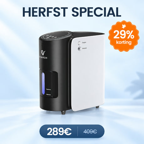 VARON VH-1 zuurstof apparaat voor thuis | 1-7L/min, Vital Senior Health, CE-goedgekeurd