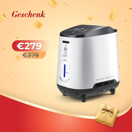 VARON VH-2 zuurstof apparaat voor thuis | 1-7L/min instelbaar, 24 uur in bedrijf, CE-goedgekeurd