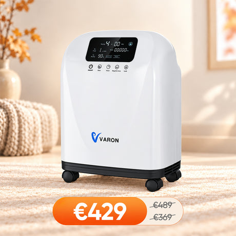 VARON VH-4 Continue-flow zuurstofconcentrator voor thuisgebruik (1-9 instellingen)