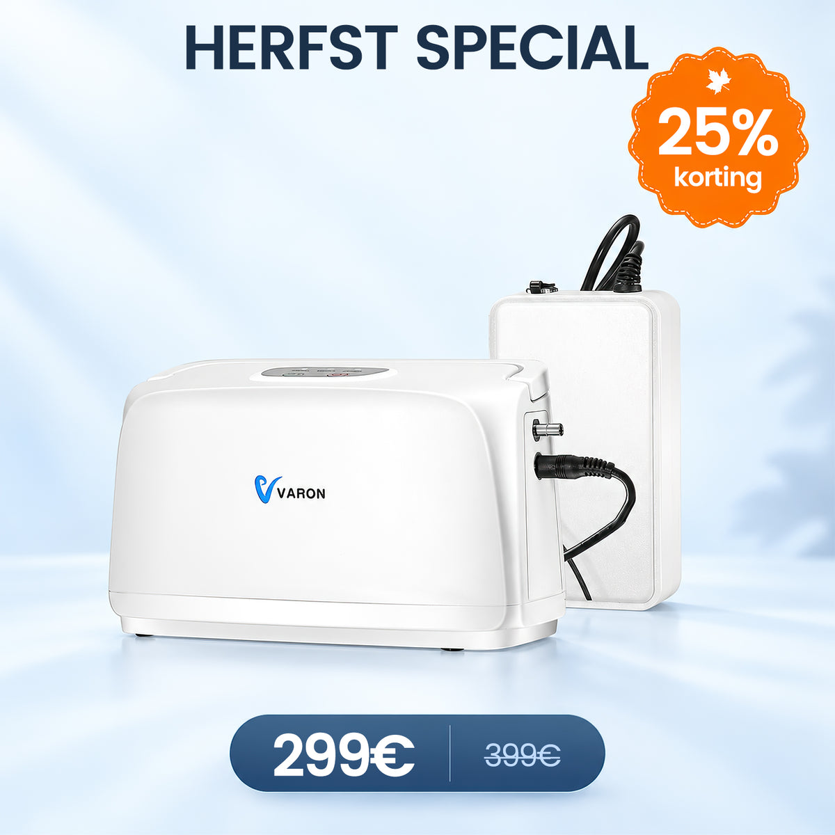VARON VL-1 Pulse Oxygen Concentrator | Ideal for Mobility, CE Approved