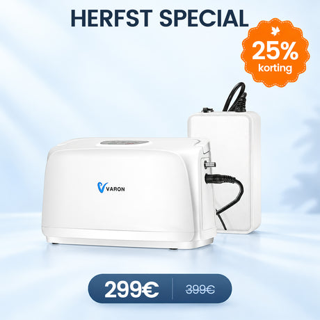 VARON VL-1 Draagbare Zuurstofconcentrator – Ultralicht en Compact, 1,4 kg