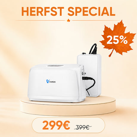 VARON VL-1 Draagbare Zuurstofconcentrator – Ultralicht en Compact, 1,4 kg