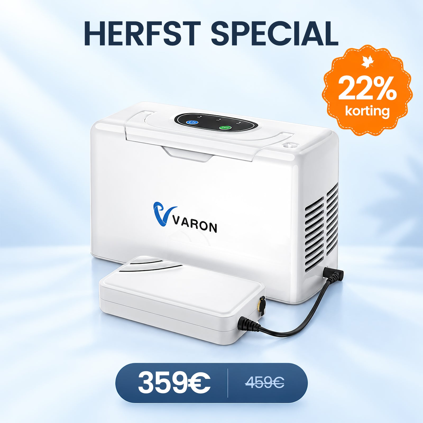 VARON VL-2 Light 3 L/min Continuous Portable Oxygen Concentrator, CE Approved