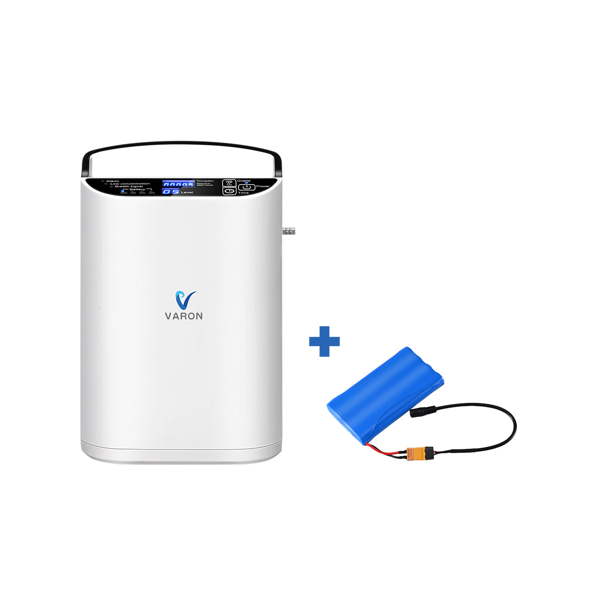 VARON VP-1 Pulse portable oxygen concentrator, 24-hour operation, CE approved