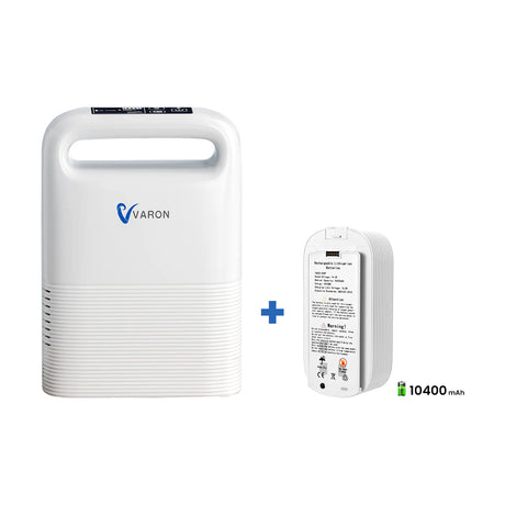 VARON VP-2 Pulse draagbare zuurstofconcentrator | 93% zuurstof, lange batterij, CE-goedgekeurd