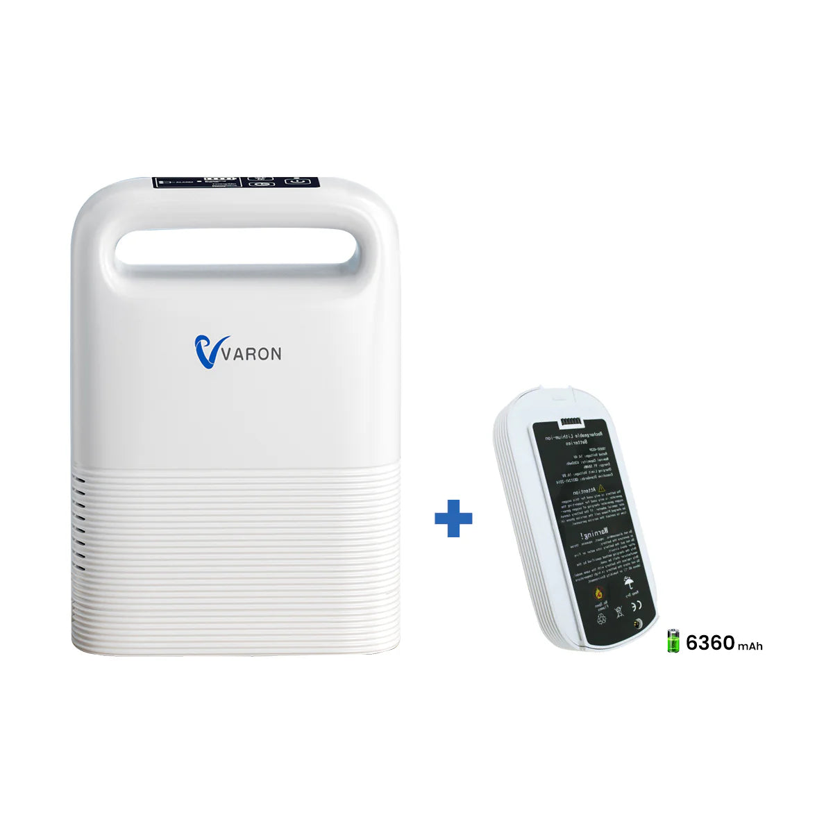 VARON VP-2 Pulse draagbare zuurstofconcentrator | 93% zuurstof, lange batterij, CE-goedgekeurd