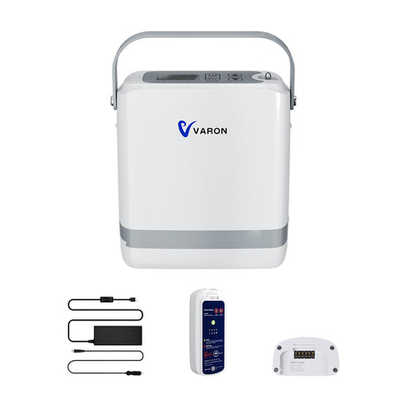 VARON VP-8G Pulse draagbare zuurstofconcentrator 24 uur in bedrijf, CE-goedgekeurd