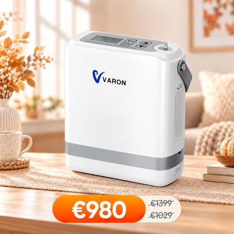 VARON VP-8G Draagbare Zuurstofconcentrator | 93% ±3% | 1–8 Pulsstanden